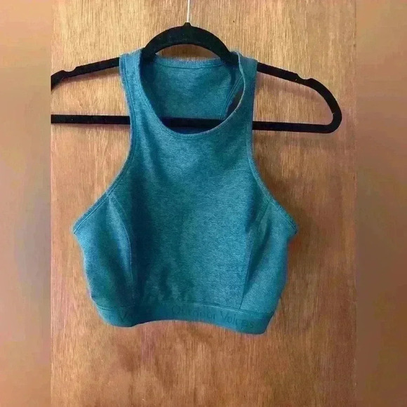 Outdoor Voices Athena Crop Top Sports Bra Emerald Teal Women's S - Picture 7 of 12